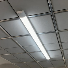 LED Batten Light 6500K Daylight Fluorescent Strip Lamp Slim Office Shop Daylight