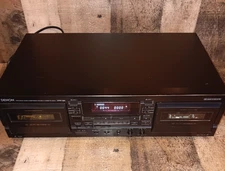 Denon DRW-585 Dual Cassette Deck HiFi Stereo Vintage Tape Recorder Dubbing Read