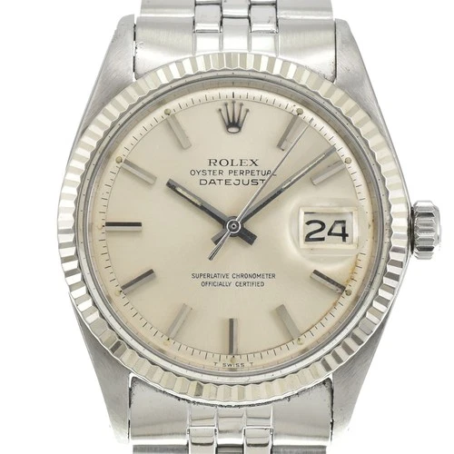 ROLEX DATEJUST 1601 vintage Cal.1570 Silver Dial Automatic Men's Watch G#144773