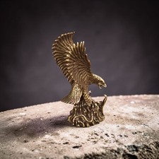 Sammelfigur Messing Statue Adler Tierfigur