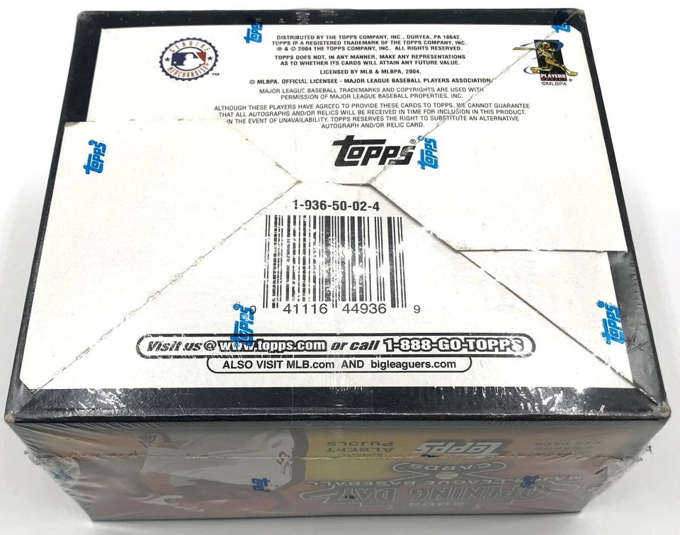 2004 Topps Opening Day Baseball Factory Sealed Wax Box 36 Packs 6 Cards Per Pack - Image 4 of 4