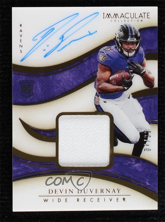 2020 Panini Immaculate 7/99 Devin Duvernay #134 RPA Rookie Patch Auto RC wd9