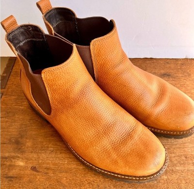 ECCO Women's Brown Pebbled Leather Slip On Chelsea Boot Size EU 40/US 9-9 1/2 M