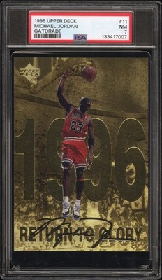 1998 Upper Deck Gatorade Michael Jordan - Michael Jordan #11 for