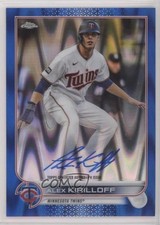 2022 Topps Chrome Veteran Blue RayWave Refractor 118/150 Alex Kirilloff Auto 8az