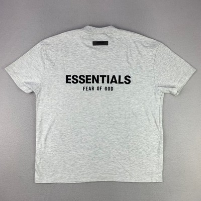 Fear Of God Essentials T-Shirt Adult Small Thick Heathered Cotton Short Sleeve