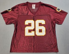Vintage Washington Redskins Jersey Womens XL Clinton Portis 26 NFL Burgundy Mesh
