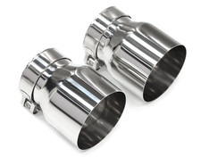 2x M LOGO Silver Chrome Exhaust Tips For M135i M140i 235i 240i 340i 440i F20 F22