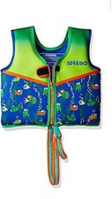 Speedo Child Life Jacket Vest. For Kids 45-60 Lbs Green  Blue.