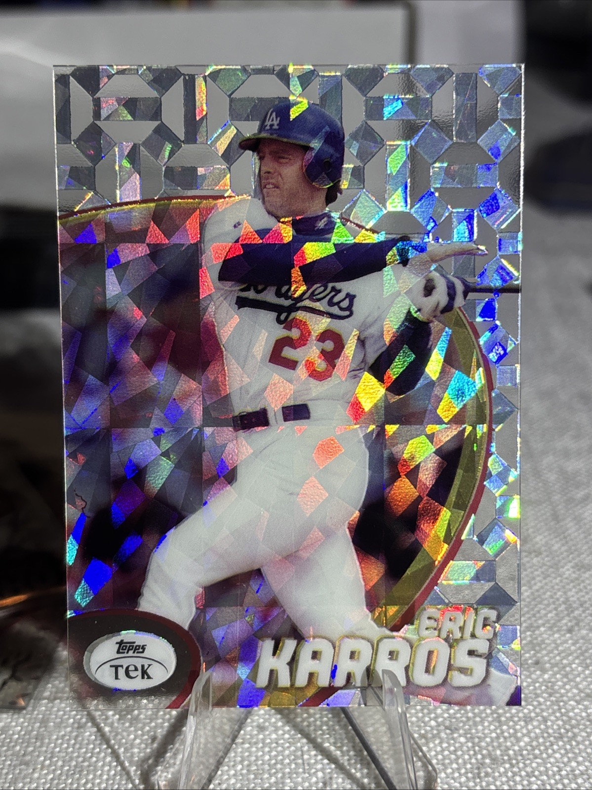 1998 Topps Tek - Eric Karros #11 Pattern 31 True Diffractor SP