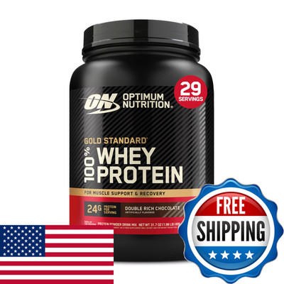 Optimum Nutrition Gold Standard 100 Whey Protein Powder Double Rich Chocolate