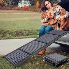 Folding Dog Ramp for Cars, 63"x17" Large Dog Ramp for SUV  Truck, Non-Slip
