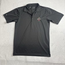 Antigua Las Vegas Aces WNBA Grey Short Sleeve Collared Polo Shirt Men's Small