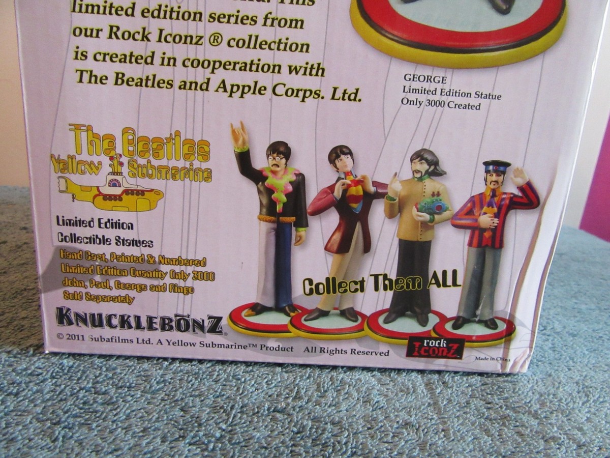 4 Beatles Yellow Submarine figures Knucklebonz rock iconz Ringo