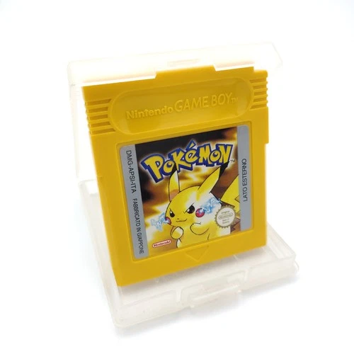 Pokemon Yellow Game Boy PAL ITA Original Nintendo Cartridge DMG-APSI-ITA