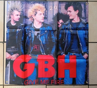 GBH Give Me Fire Album Poster Flag Banner 2x2ft 