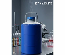 Liquid Nitrogen Biological Storage Container Blue Protective Cover Durable