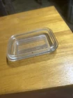 Vintage 1950's PYREX Red Refrigerator Dish 501-B Ribbed Lid 501-C, 1 1/2 Cup