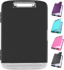 Clipboard with Storage Heavy Duty Clip Boards 8.5X11 with 2 Storage Case