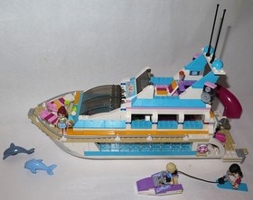 LEGO Friends Set 41015 HEARTLAKE Dolphin Cruiser Cruise Ship Complete w/ Manual
