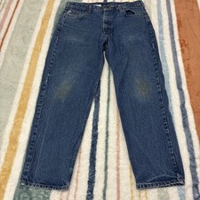 Carhartt B17 DST Jeans Mens 38x30 Relaxed Straight Denim Stone Wash Vtg 1249