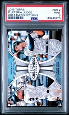 2019 Topps GREATNESS RETURNS #GR-2 DEREK JETERAARON JUDGE PSA 9 MINT