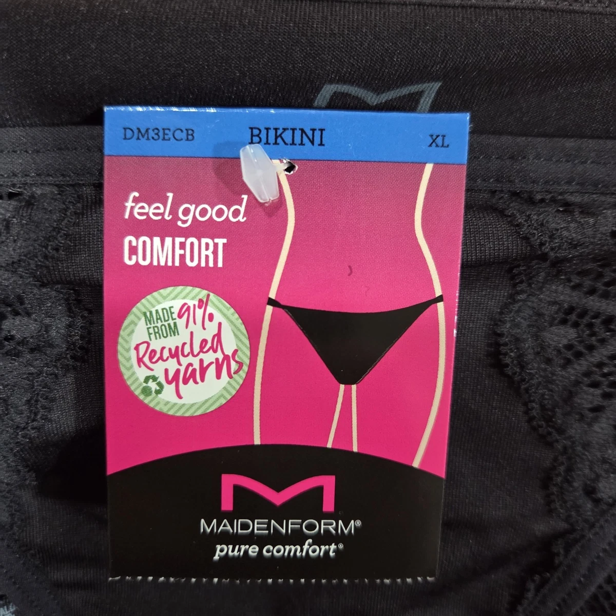 Maidenform Pacco 3 Mutandine Bikini In Tessuto Riciclato Con Pizzo