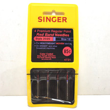 Singer - Red Band sewing machine needles - style 2020 size 16 NOS