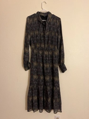 PAIGE x Morris & Co. Koralina Silk Dress Medium