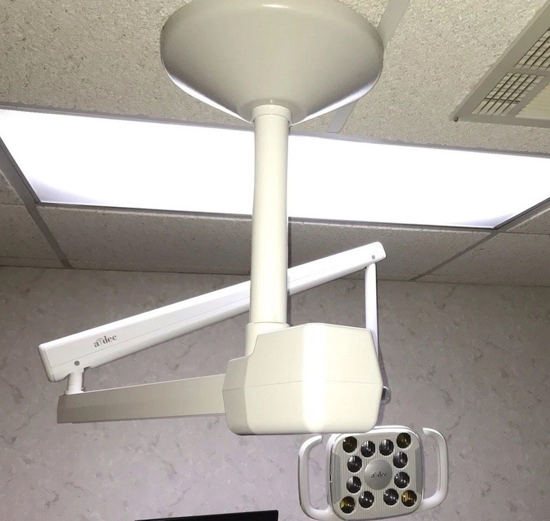 Adec 571 L over the patient pole mounted Led lights