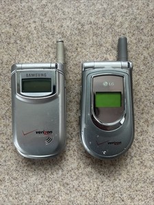 LG VX4500 (Verizon) Flip Phone + Samsung SCH-A310 Flip Phone / Batteries As Is