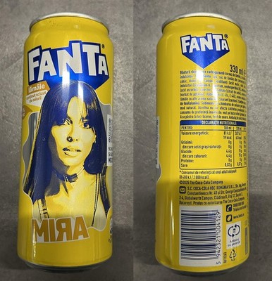 FANTA MIRA Lemon, Romania, 330 ml can, empty. LIMITED EDITION! RARE!!!