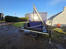 Good Tipping Trailer Comes With 2 Skips Easy Tow Very Good Condition