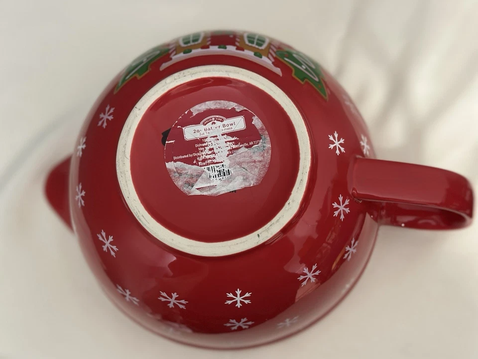 HOLIDAY TIME 2qt Batter Bowl Home Sweet Home Gingerbread House - Image 4 of 4