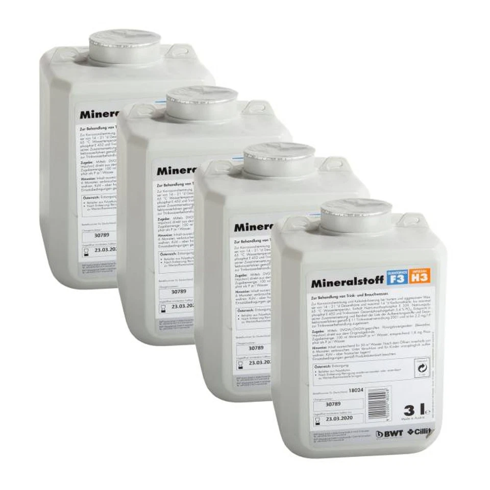 BWT Mineralstoff-Dosierlösung 4x3 Liter Quantophos F3/H3