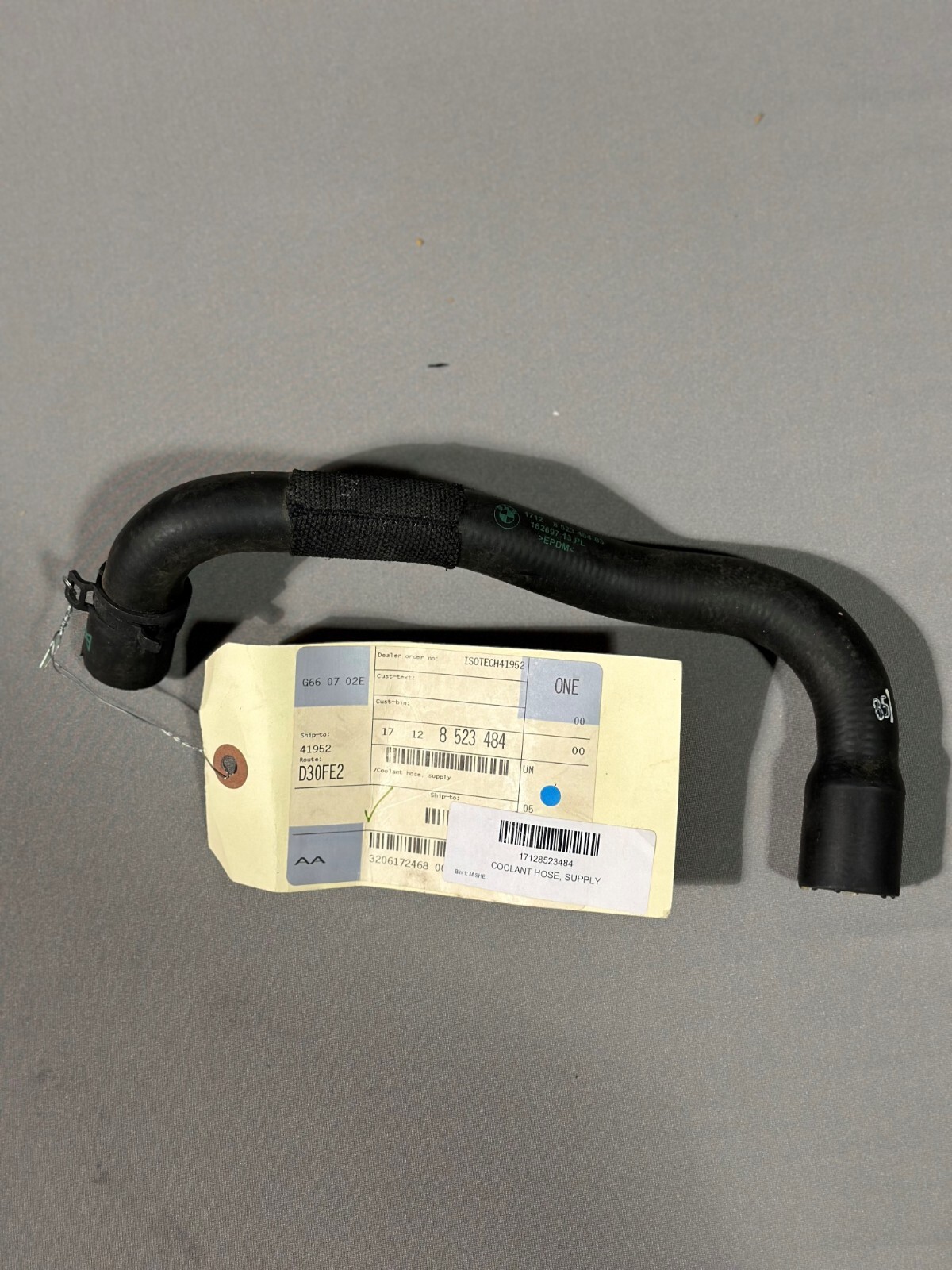 BMW Coolant Hose Supply - Clearance Mfr# 17128523484 for sale  