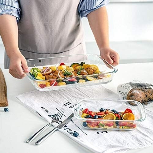 Versatile Glass Bakeware Set with Non-Slip Lids - Perfect for Cooking & Storing - Picture 7 of 9