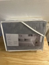 New Project 62 + Nate Berkus  Gray Waffle Weave Full/Queen Duvet Cover Set