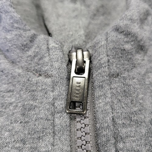 Nike Air Jordan Hoodie Youth Large 12-13 Years Gray Jumpman Embroidered Full-Zip - Picture 11 of 17
