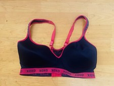 XOXO purple pink Sports Bra Size 38DD Women athletic Yoga Casual O15