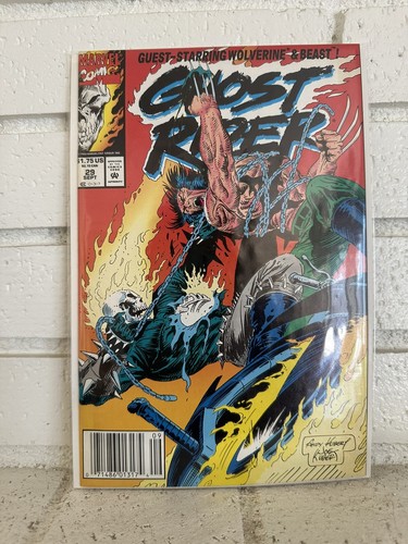 Ghost Rider #29 Marvel Comics 1992 KUBERT Art NEWSSTAND Hi-Grade NM | eBay