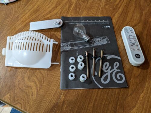 Parts Only for GE 7-5300 Screws Spacers Light Bulb & Cover Remote Manual More - Picture 1 of 7