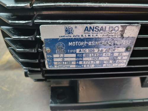 Drehstrom Elektromotor 1400 U/min 4 polig Hp 3 - Bild 2 von 3