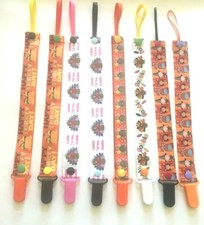 Handmade Pacifier Holder - Holiday - Thanksgiving - Mickey Mouse, Peanuts