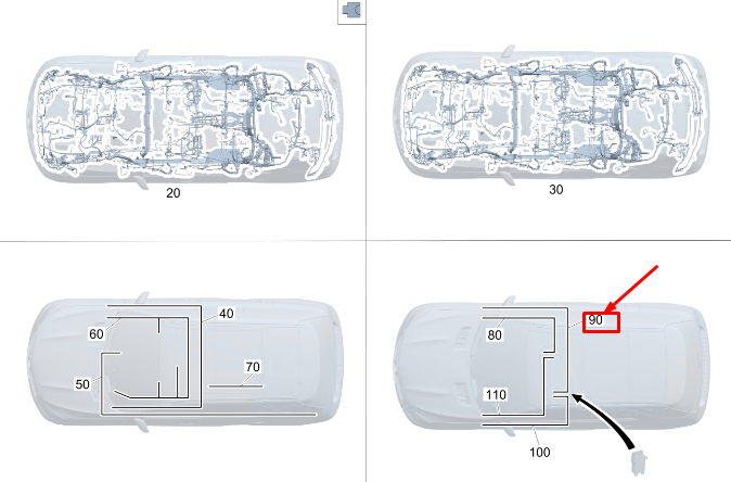 Neu MERCEDES-BENZ EQC Kabelbaum für linke Sitzverstellung A2535401323 Original