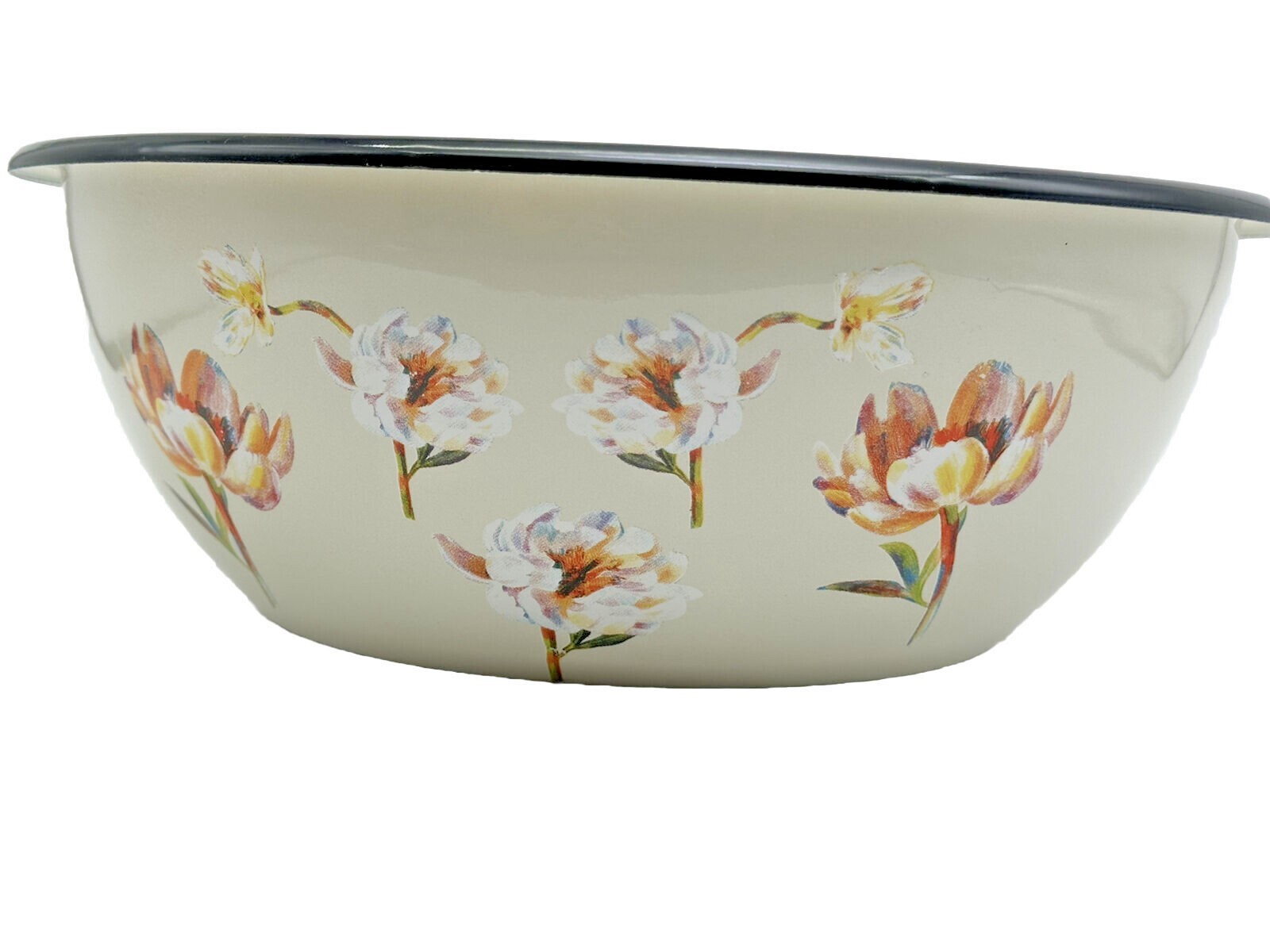 PaellaWorld Emaille-Schüssel 30cm - 4,5 Liter Volumen Mit 2 Griffen