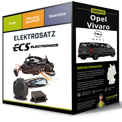 Elektrosatz 13-pol spezifisch für OPEL Vivaro 03.2019-jetzt NEU ECS Electronics