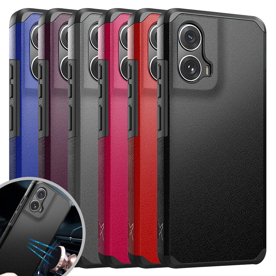 For Motorola Moto Edge 5G 2024 Phone Case Mount Friendly Hard Hybrid Cover
