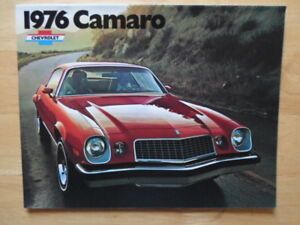 Chevrolet Camaro Orig 1976 Usa Mkt Sales Brochure Sport Coupe Lt Rally Sport Ebay