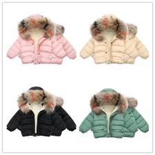 Winter Jacket Baby Hooded Warm Outerwear Coat Cute Boys Girls Infant Clothes